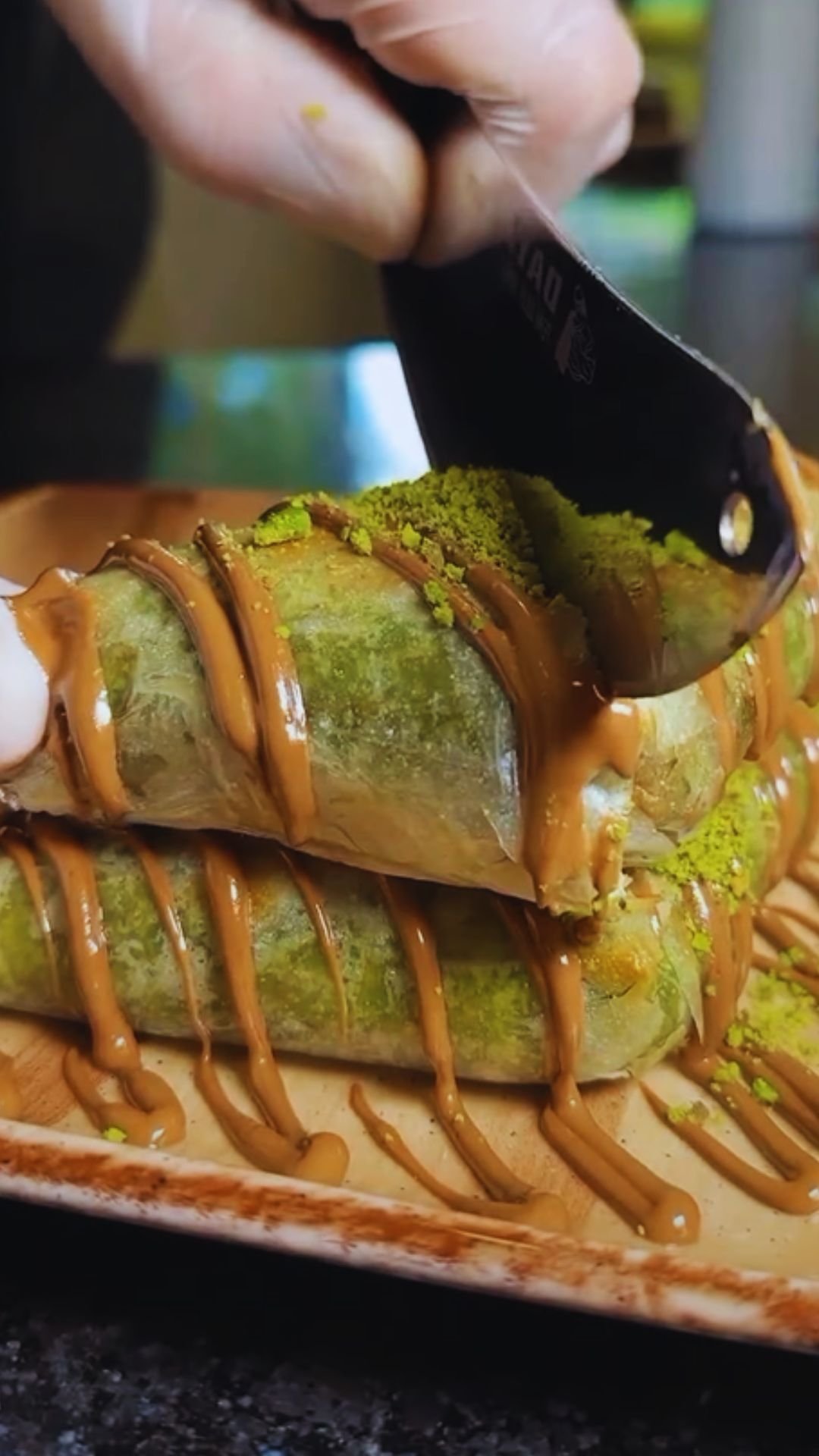 Easy Pistachio Honey Baklava Rolls (Video)